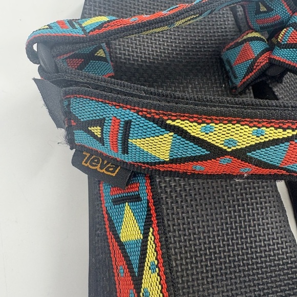 Teva Men's Vibrant Blue and Red Sandals - Picture 3 of 5